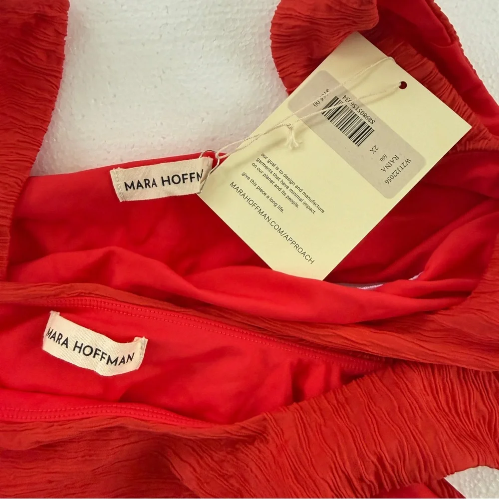 Mara Hoffman Raina Textured Bralette Bikini Top